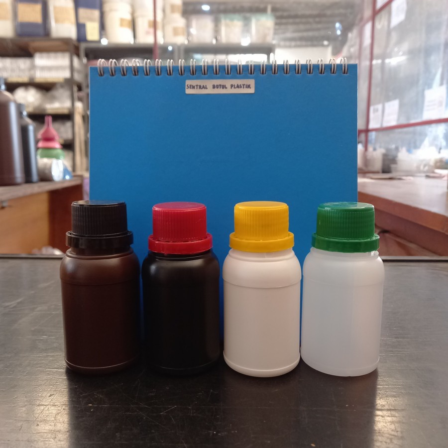 Botol Agro Bulat 100 ML Tutup Segel