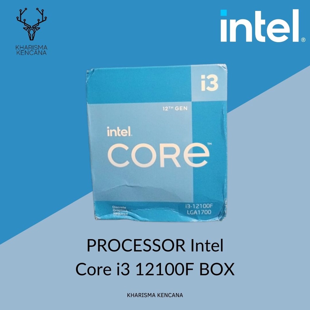 processor intel core i3 12100f box