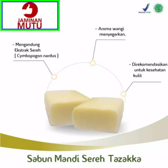 SABUN SEREH Sabun Mandi Sereh Herbal Anti Gatal Original Halal BPOM