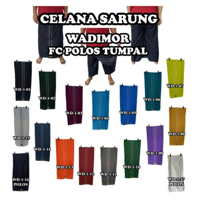 Celana Sarung Hitam Polos Wadimor