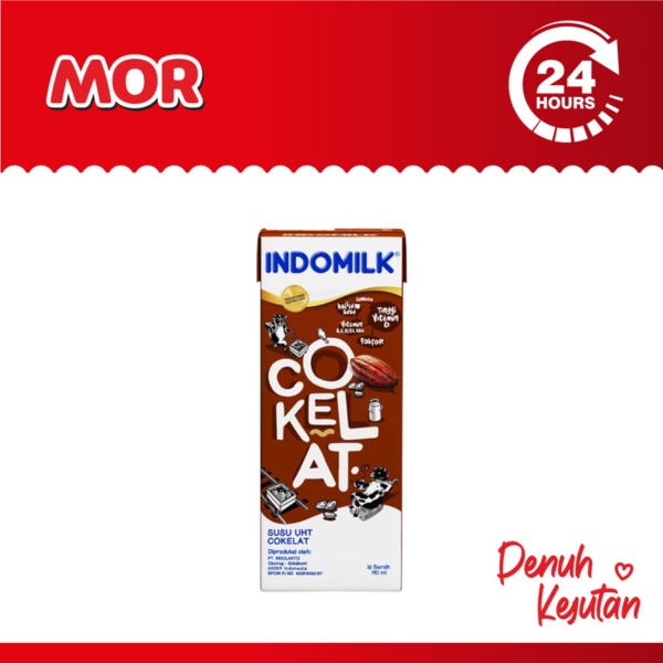 

INDOMILK Chocolate Susu Coklat UHT Kotak 180 ml