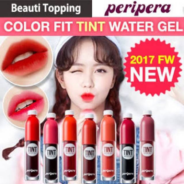 LIPTINT PERIPERA WATER TINT JUICE EDITION GEL LONG LASTING