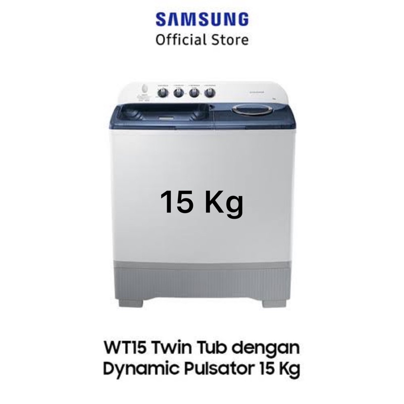 MESIN CUCI SAMSUNG WT15K200MB / SE 2 Tabung 15 kg