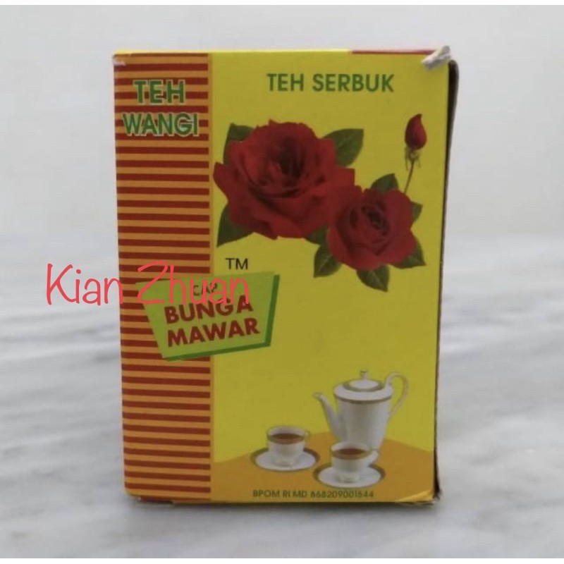 Teh Wangi cap Bunga Mawar 50gr / Teh Mawar