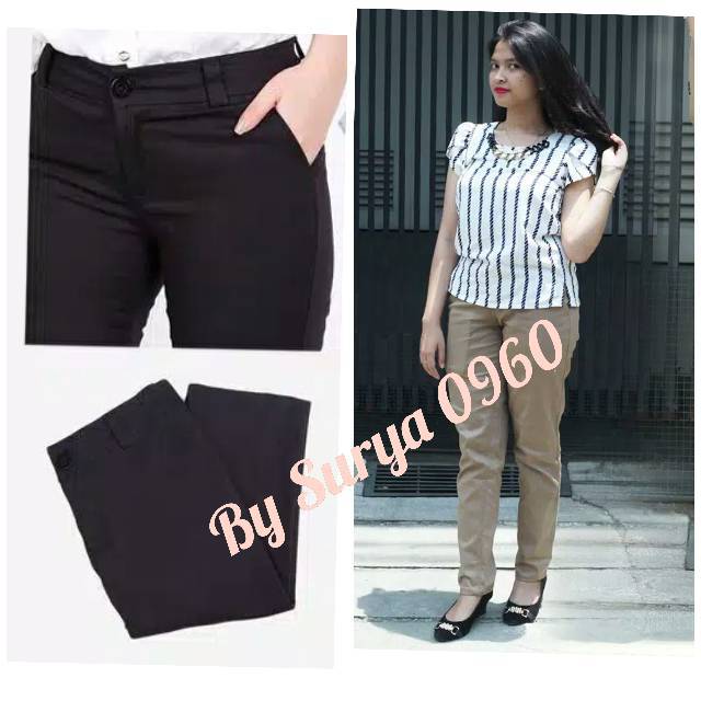Celana chino wanita kode DMD celana kantor murah