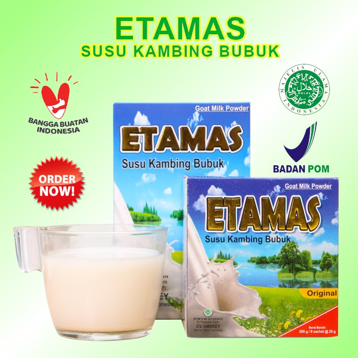 

Etamas Full Cream Susu Kambing Bubuk Rasa Vanilla