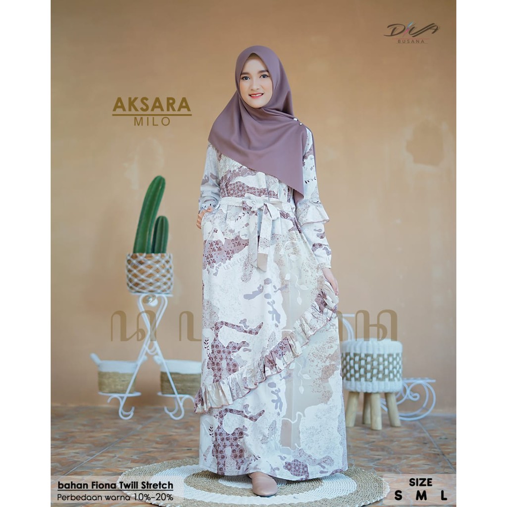 Gamis Aksara Dress original by Diva Busana