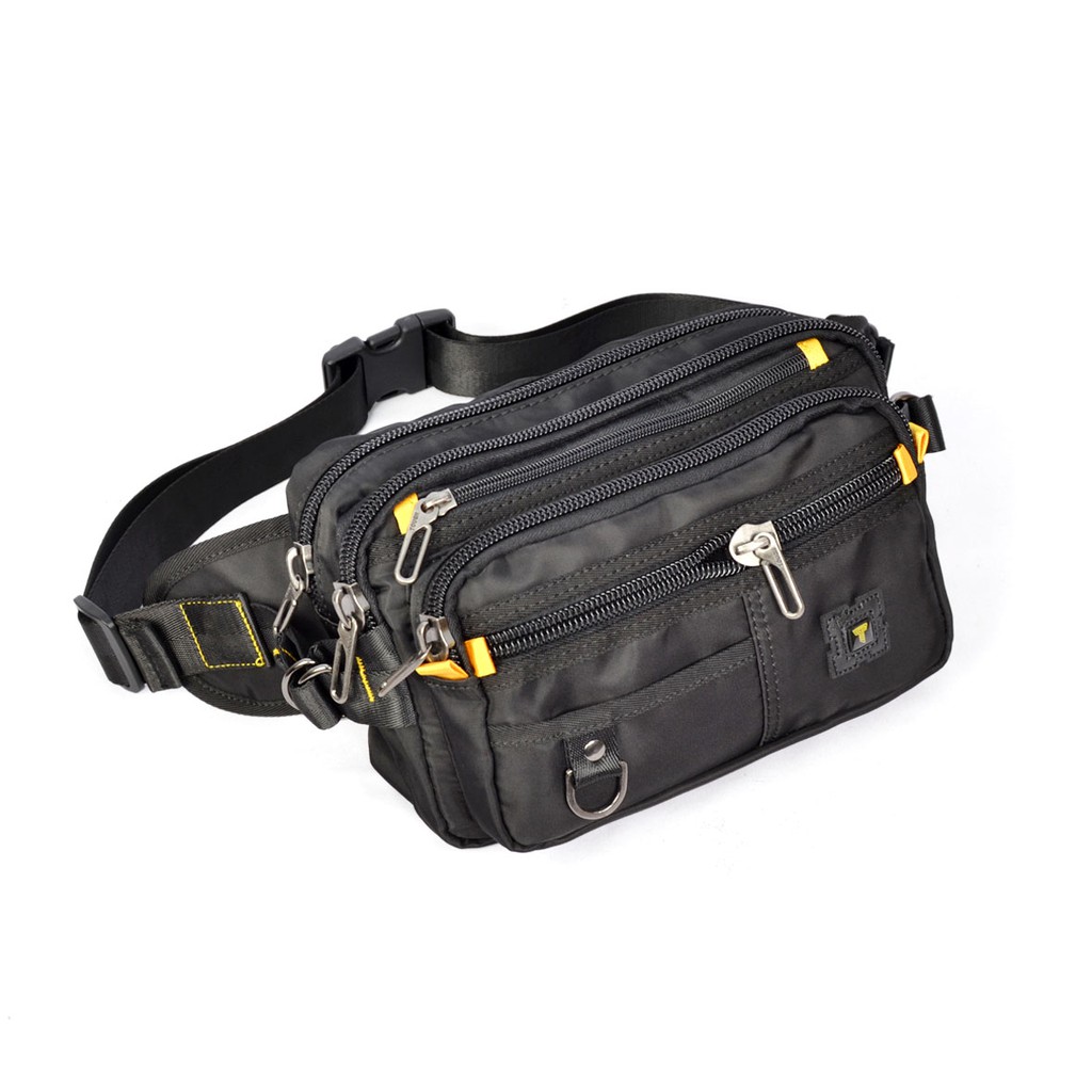 Tas Pria Terbaik / Terlaris / Tas Pinggang Pria/ Waistbag Unisex Polos 7 Res 7165