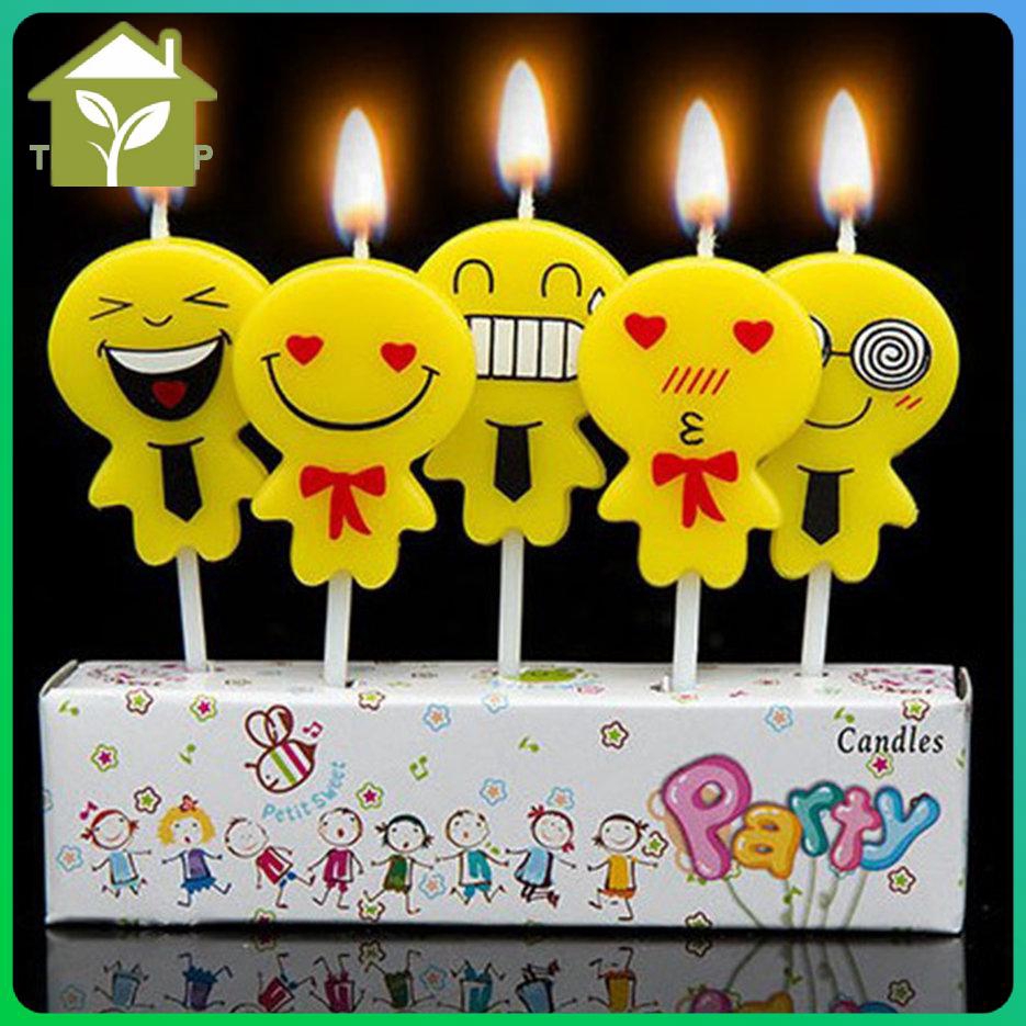 5Pcs Set Lilin Desain Kartun Untuk Dekorasi Kue Ulang Tahun Anak Shopee Indonesia