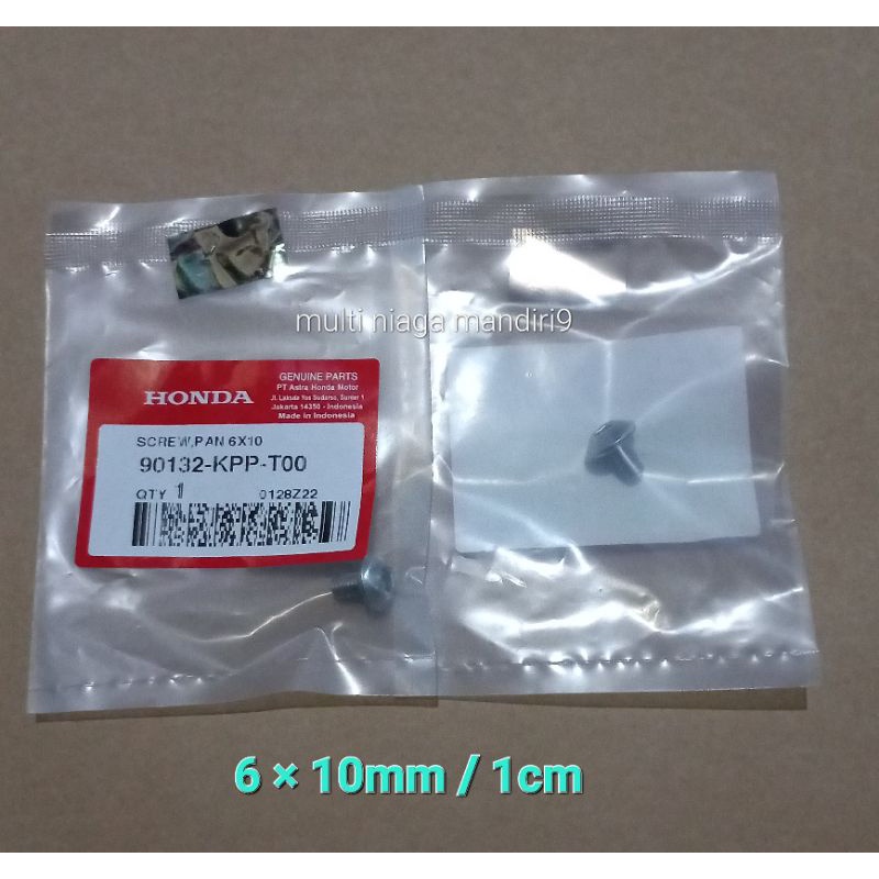 baut L payung body motor 6 ×10mm / 1cm stainlees stell baut body motor honda crf 150