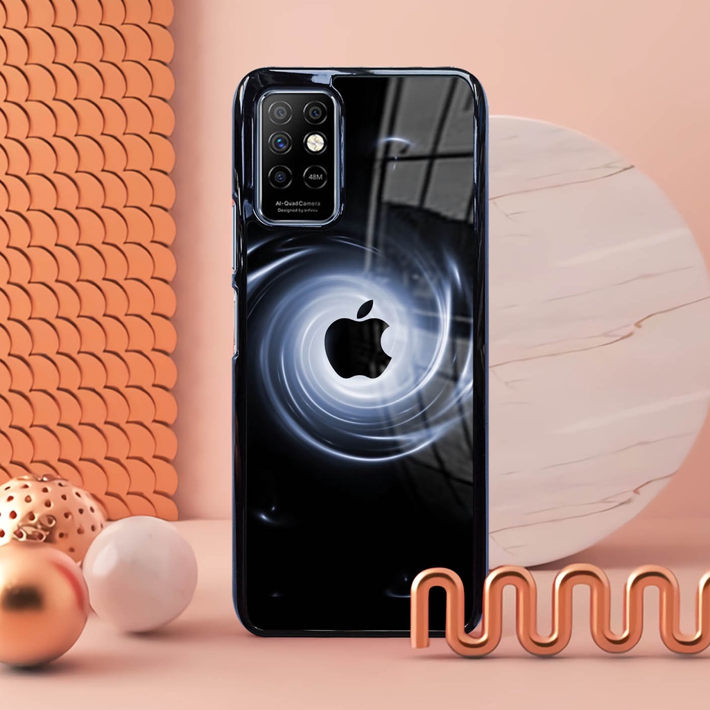 (CF61) Case Glossy Infinix Note 8 | Note 10 | Note 10pro NFC | Casing Hp Kliau | Motif Apple