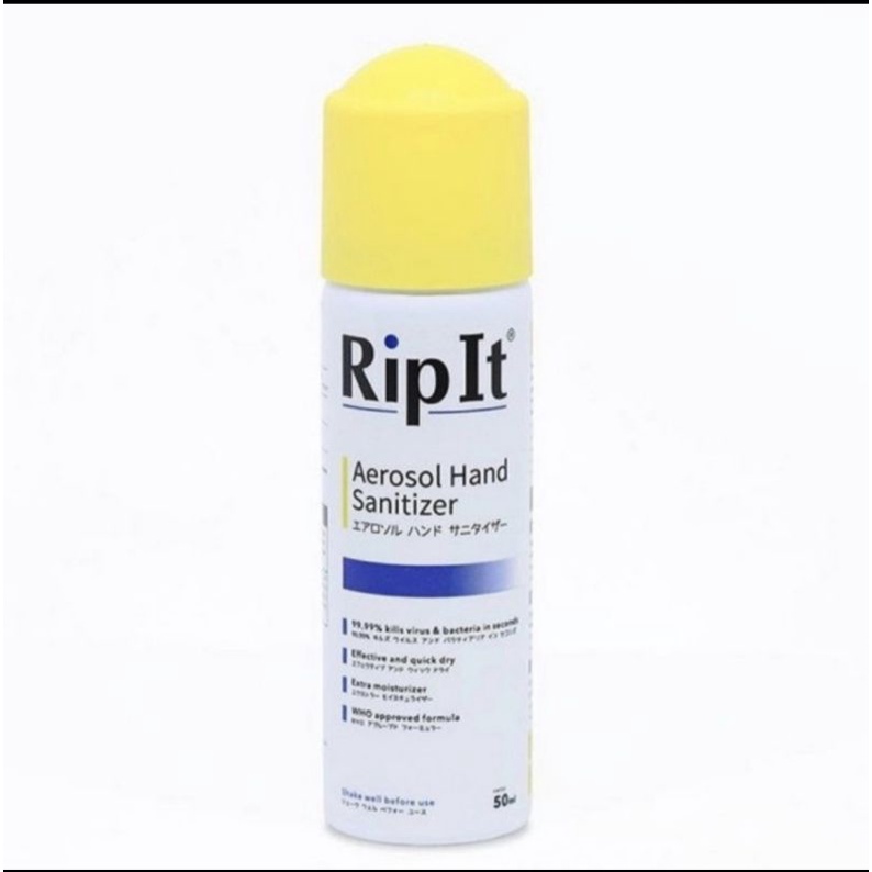Rip It Ripit Aerosol Hand Sanitizer 50ml Original Murah
