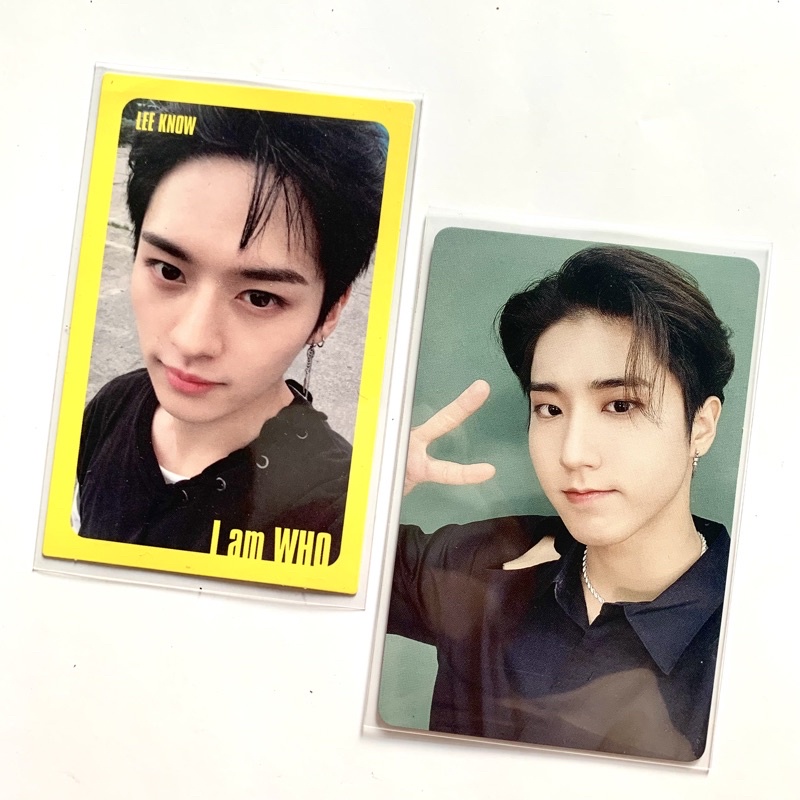 photocard pc yellow border i am who lee know lino furyu han yb imw