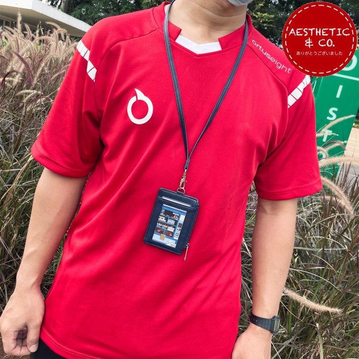 

Mantap Lanyard Id Card Name Tag Resleting Card Holder Kulit - Premium V.02 Bergaransi