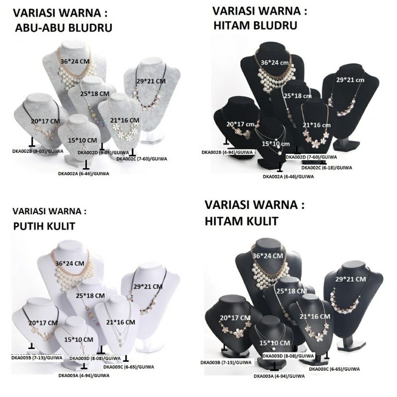 Display kalung emas mutiara box display gelang hardbox