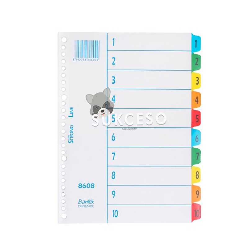 

Bantex B5 8608 1-10/ Pembatas Buku/ Kertas Murah