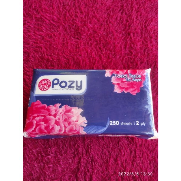 Tisu Pozy 250 Sheets 2ply Facial Tissue