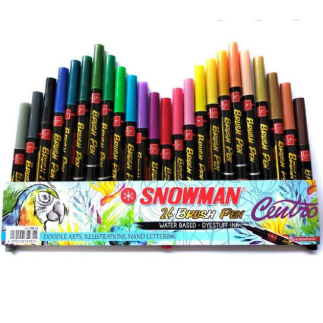 

Snowman brushpen
