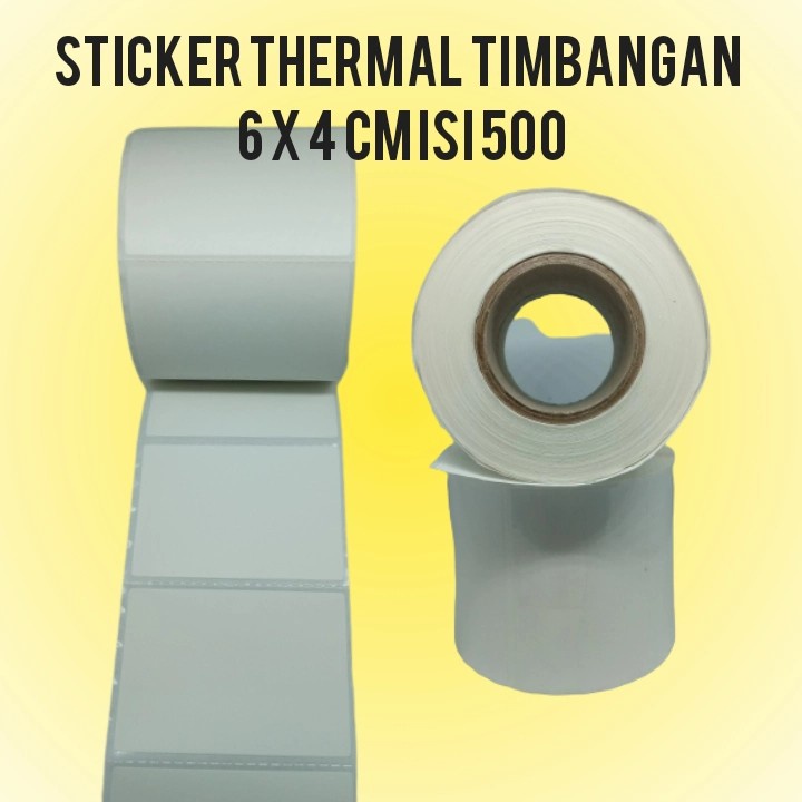 

LABEL TIMBANGAN 6X4 CM ISI 500 STIKER THERMAL 60X40MM bisa costum