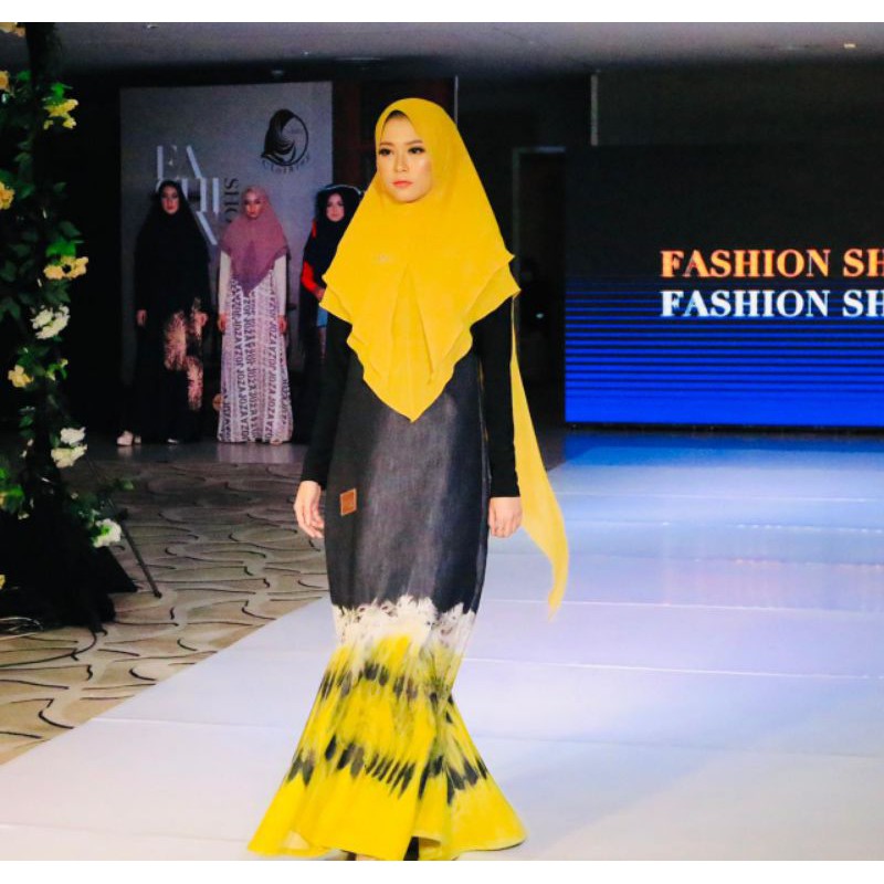 (GAMIS SAJA) SAFIRA DENIM TIE DYE DAILY DRESS SYARI BY JOZA CLOTHING