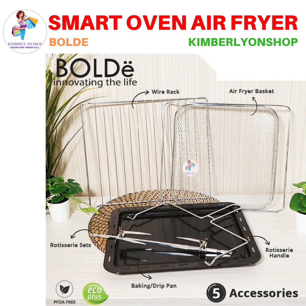 Super Smart Oven Air Fryer 24L Black Diamond Bolde