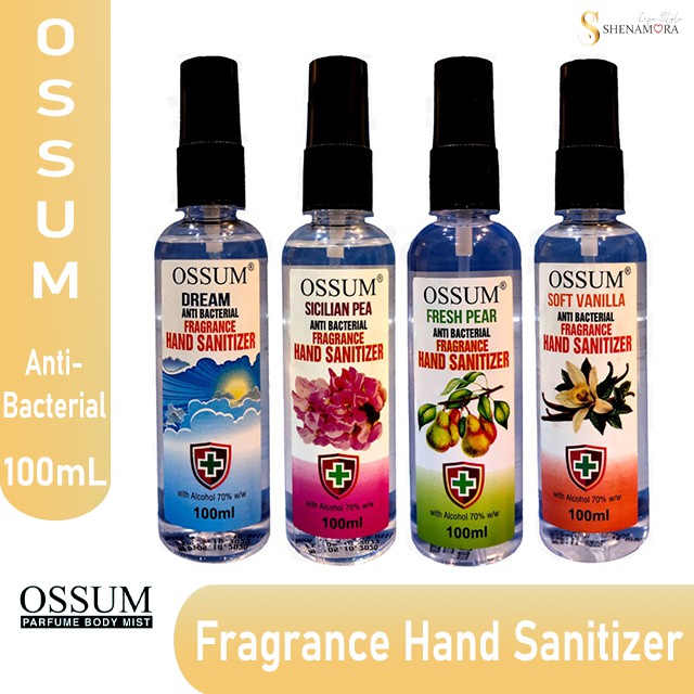 OSSUM FRAGRANCE HAND SANITIZER ANTI - BACTERIAL 100 ML