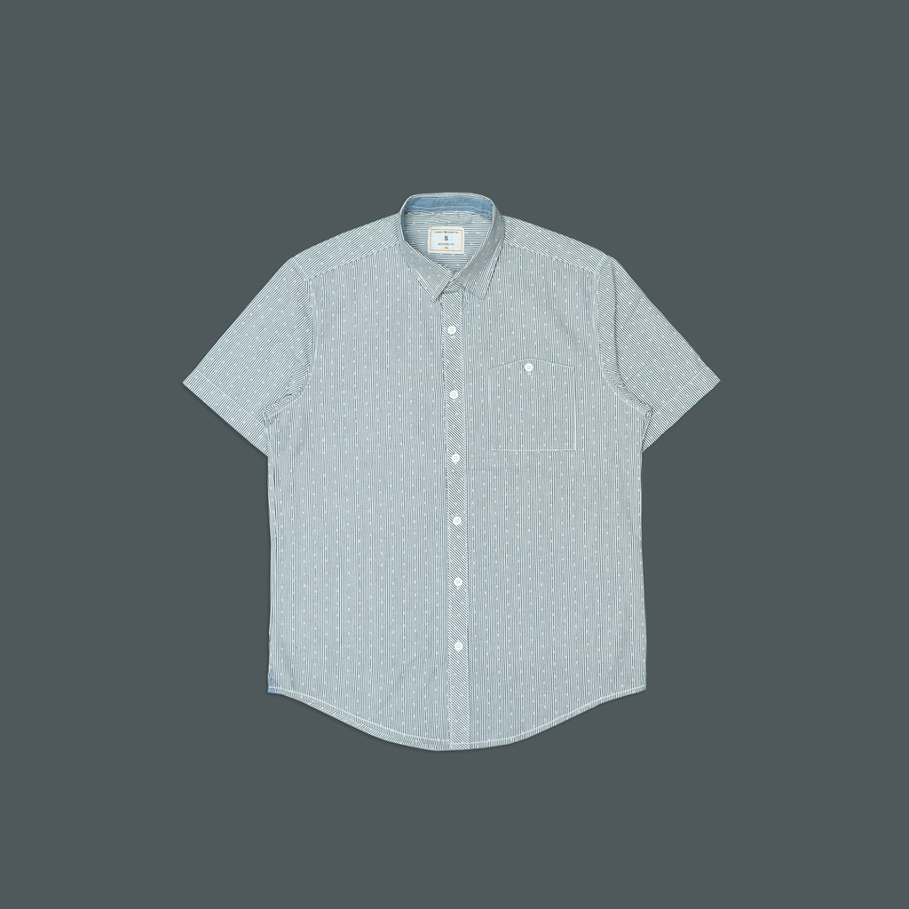 

Jimmy and Martin - Short Sleeve Stripe Dot Shirt - 3006
