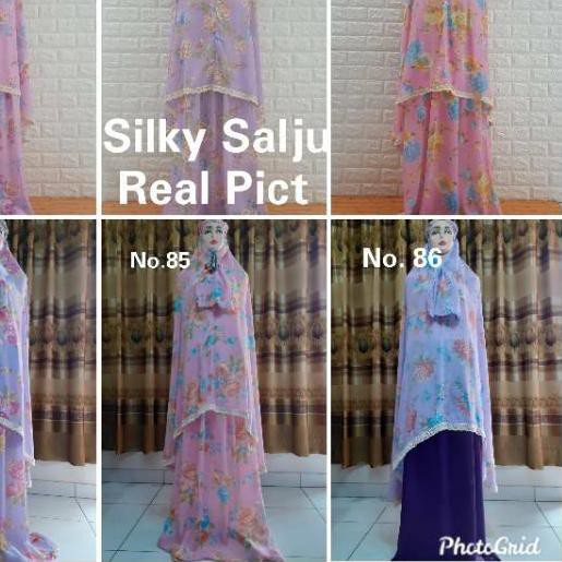 ❇  MUKENA KATUN SILKY SHABBY PREMIUM ORIGINAL SENADA KATUN MOTIF ➾