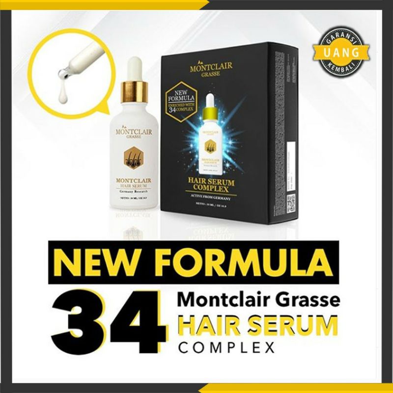 Montclair Hair Serum dari Montclair Grasse Serum Obat Penumbuh Rambut Anti Botal 100% ORIGINAL BEST SELLER