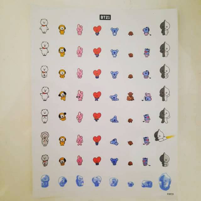 

OFFICIAL BT21 STICKER PLANNER