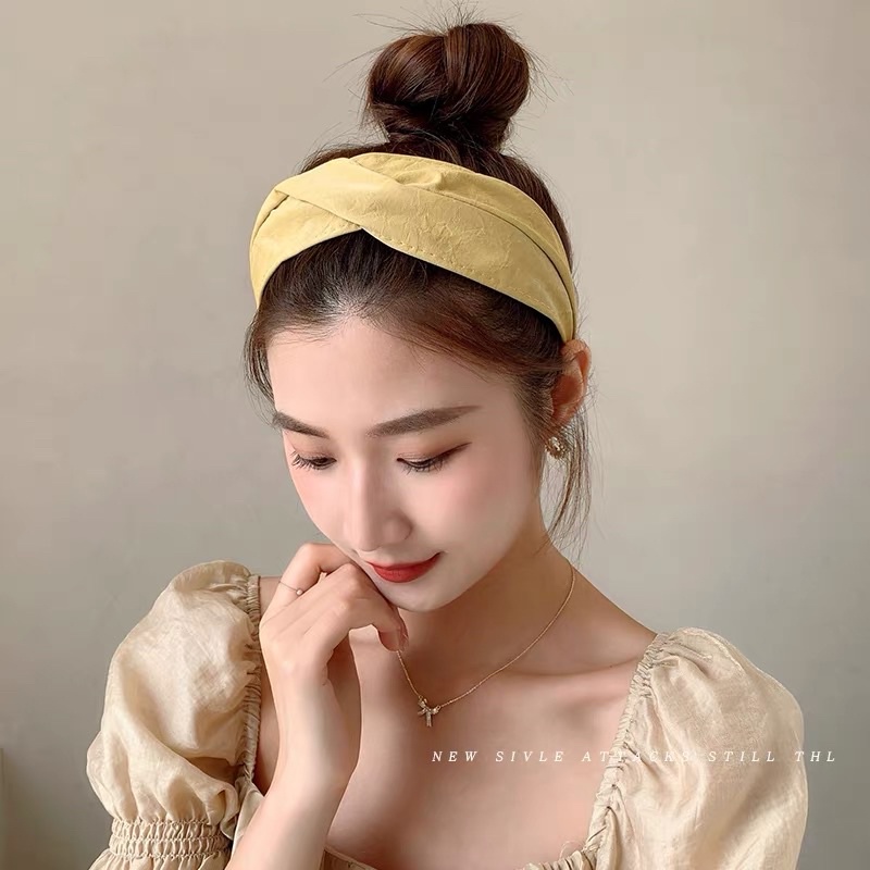 Bando -92 bandana Headbands Korea, aksesoris headband mode rambut bertepi lebar