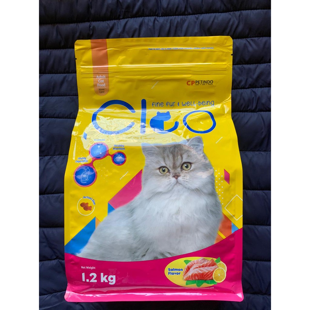 CLEO ADULT Cat Food Fresh Pack 1.2 kg Salmon Flavor (Warna Pink)