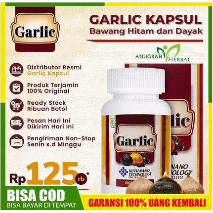 Khasiat Dan Manfaat Walatra Black Garlic Kapsul Ekstrak Bawang Putih Hitam Original Obat Herbal Alam