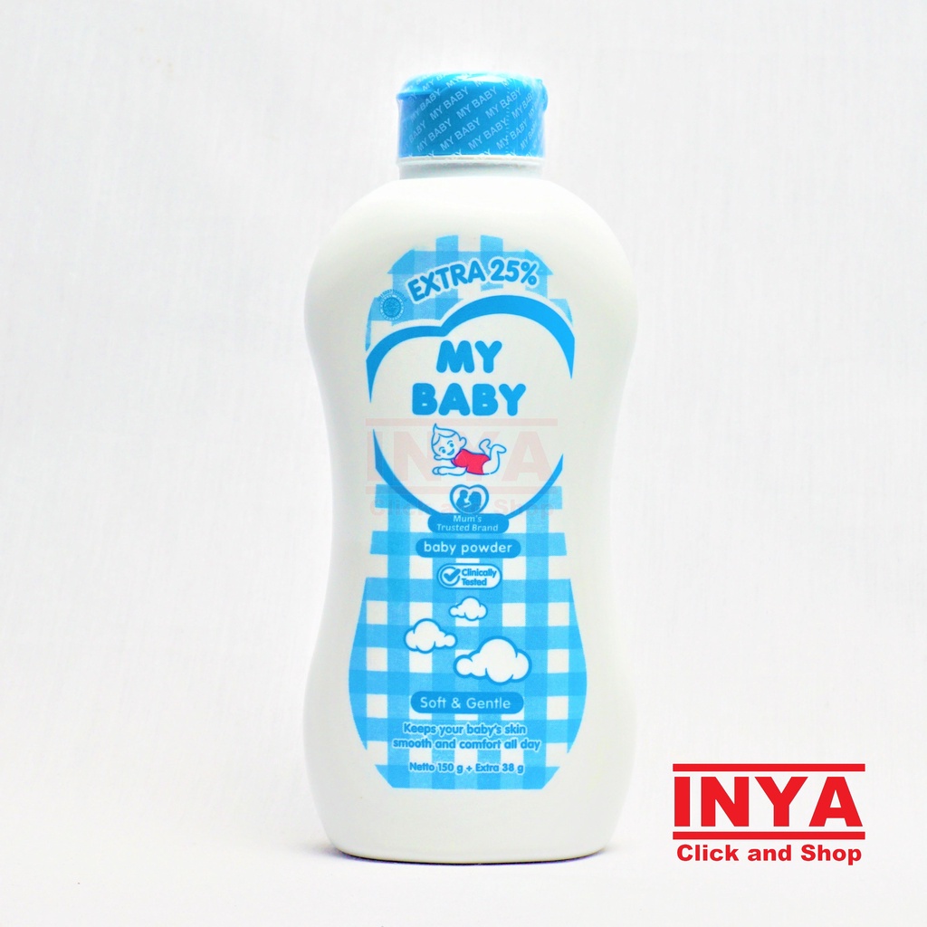 MY BABY SOFT AND GENTLE BABY POWDER 150gr - Bedak Bayi