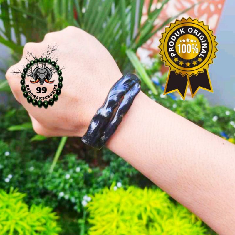 gelang akar bahar hitam size kantoran