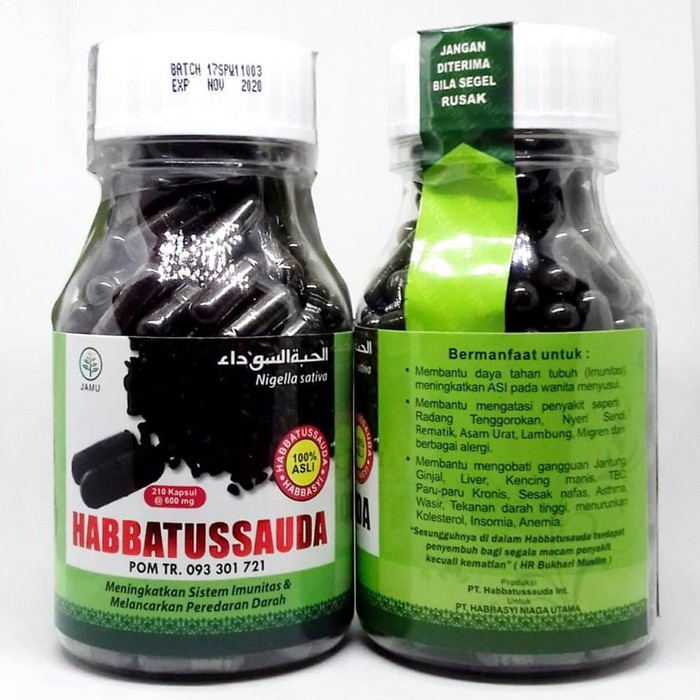 Jual Habbatussauda Serbuk Kapsul Hnu Shopee Indonesia