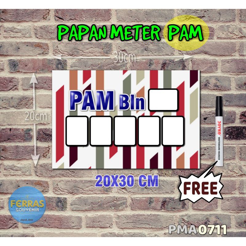 

Ferras Papan Meter Listrik PLN PAM motif Unik - Pastel 11