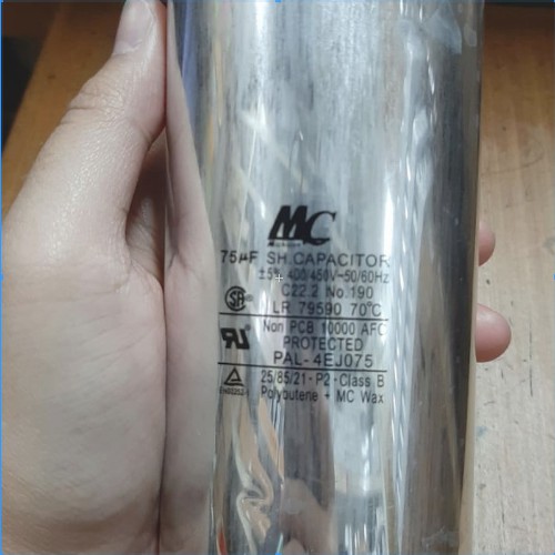 Kapasitor (Capacitor) Ac 75uf 450 Vac MC