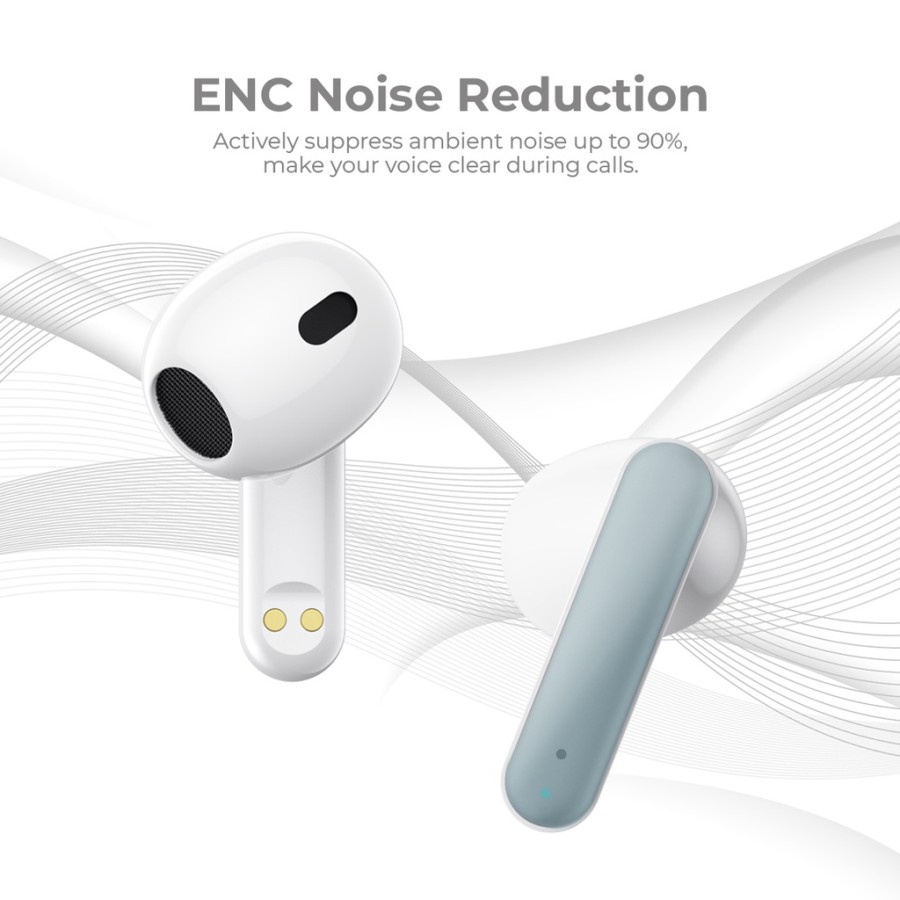 Kiip TWS Bluetooth Earphone DTS3 Earbuds ENC Noice Reduction - Bluetooth 5.2 - Garansi Resmi 1 Tahun