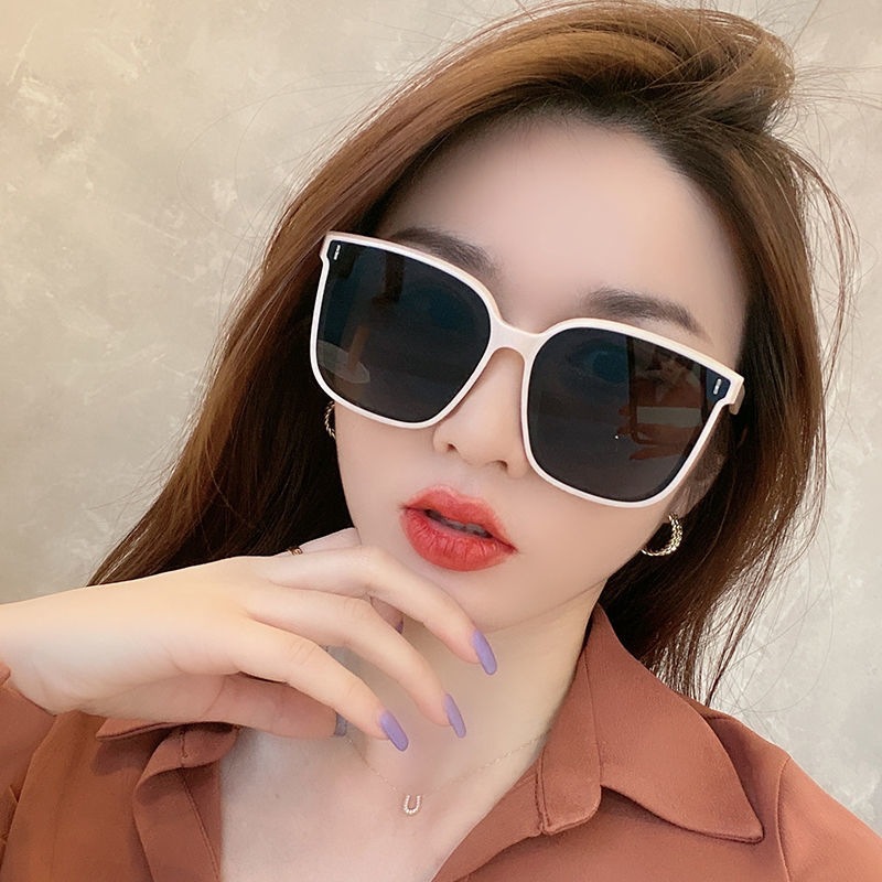 (YUZHU) COD Kacamata Hitam Korea Fashion Style Square untuk Wanita INS Style Oversized Shades untuk Wanita