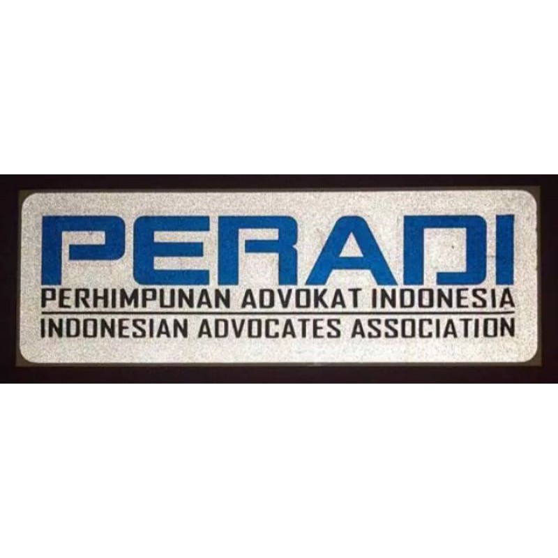

(Minimal 5) Tempelan Cutting Sticker PERADI ADVOKAT Pengacara