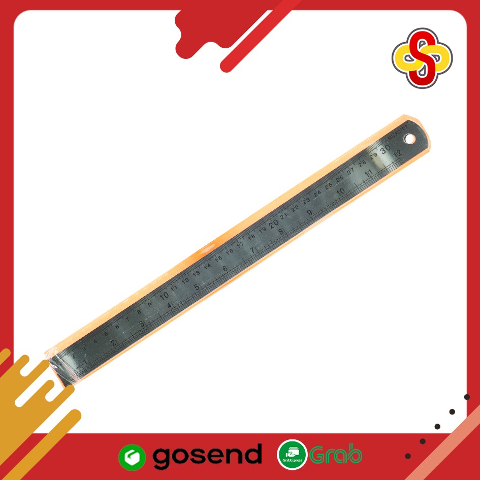 

Penggaris / Garisan Besi Stainless Steel 30 cm