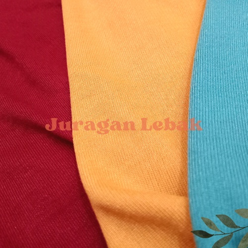 Promo, 6Pcs SNI, Setelan Baju tangan panjang Bayi Baru Lahir seri merah maroon, kuning busuk dan hijau tosca- Juragan Lebak