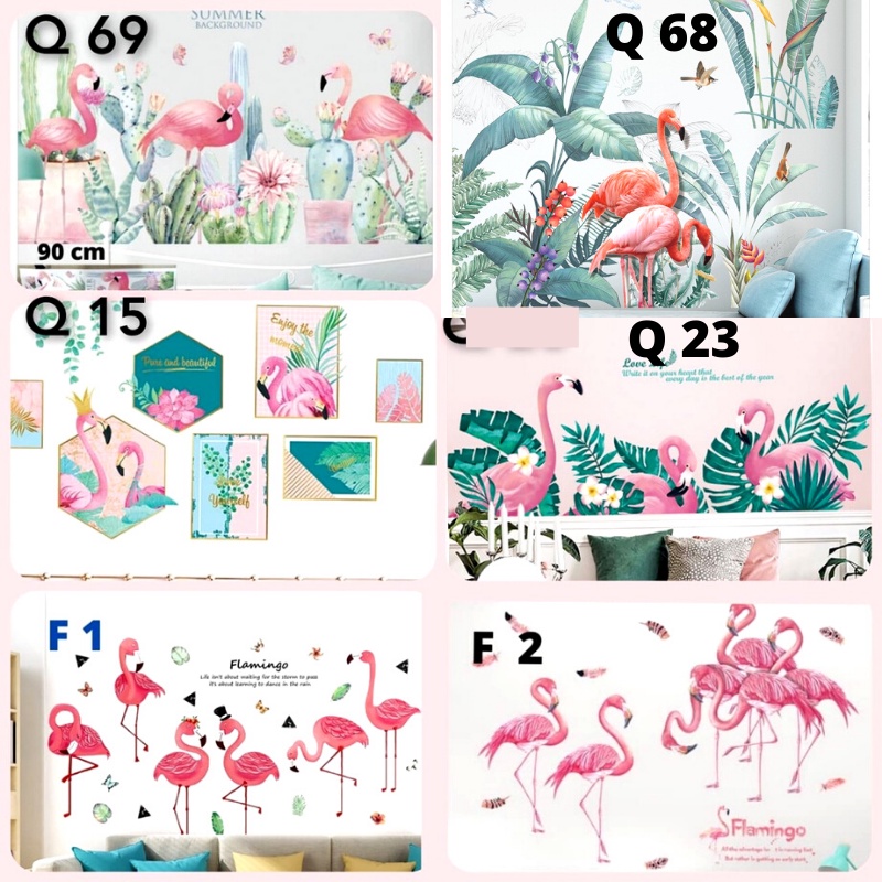 WALLSTIKER WALLSTICKER WALL STIKER STICKER DINDING FLAMINGO FLAMINGGO DAUN LITTLE PONY Q 03 05 15 16 18 20 24 25 DEKORASI TEMBOK WALLPAPER WALPAPER WALSTICKER WALSTIKER SETIKER JENDELA PINTU KACA KAMAR MANDI DEKORASI TAMAN RUMAH RUANG TIDUR TAMU ANAK ANAK