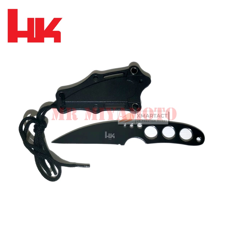 Pisau Karambit Tactical ARMY HK Rope Necklace Outdoor Survival Mini Pocket EDC