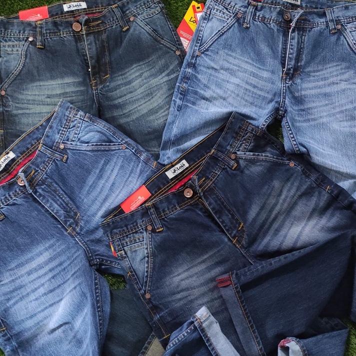 [66] PROMO SALE CUCI GUDANG Celana Jeans Lois Pria Premium 100% Size 27-38 Original Denim Selvegde Reguler Fit Model Terbaru - Lois Asli Cowok Kekinian pmbo824