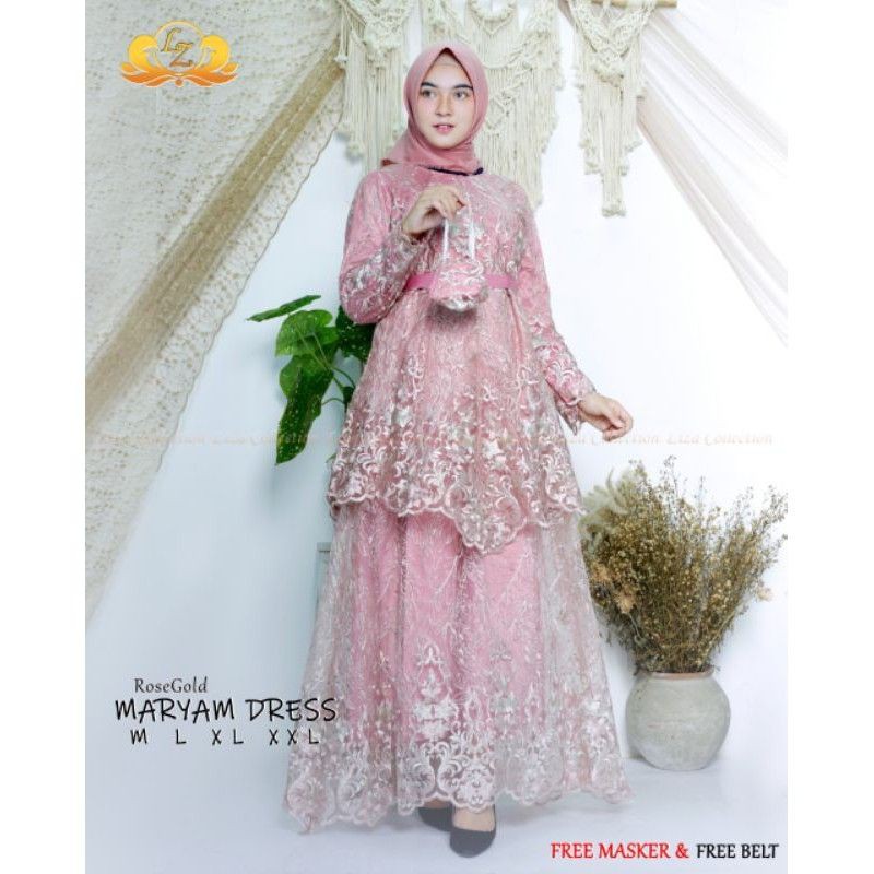 BESST SELLER NEW GAMIS MARYAM/GAMIS TULLE PREMIUM/BY LIZA KEBAYA