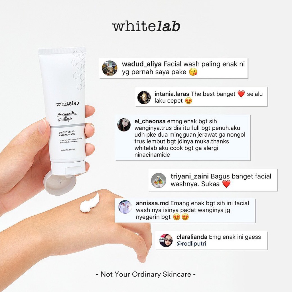 Whitelab Brightening Facial Wash | pH-Balanced Facial Cleanser | Acne Care Facial Wash