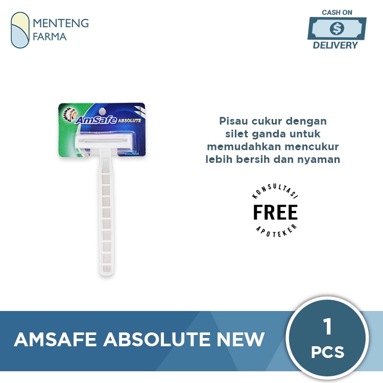 AmSafe Absolute New - Alat Cukur Dengan Silet Ganda