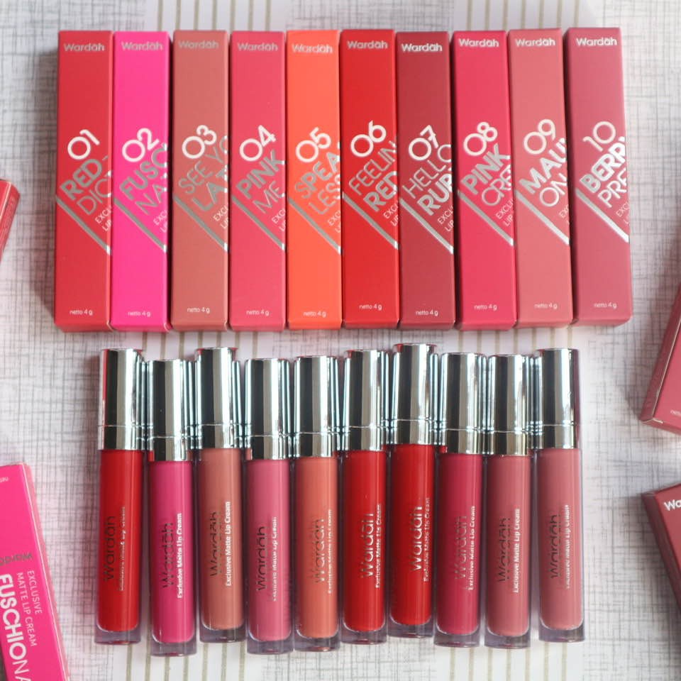 Lip Matte Wardah I Exclusive Matte Lipcream 4gr I Lipcream Wardah Termurah Original Terlaris